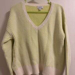 Cozy oversized sweater from evereve. Love the colors.